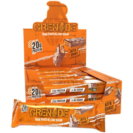 Grenade Protein Bars, Jaffa Quake - 12 x 60g
