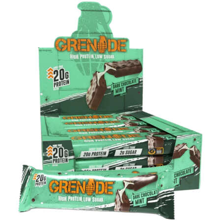 Grenade Protein Bars, Dark Chocolate Mint - 12 x 60g