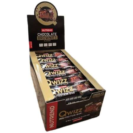 Nutrend Qwizz 35% Protein Bar, Chocolate Brownies - 24 x 60g