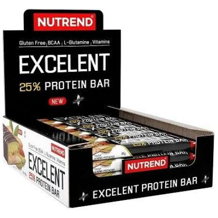 Nutrend Excelent 25% Protein Bar Double, Lemon & Curd & Raspberry with Cranberry - 18 x 85g