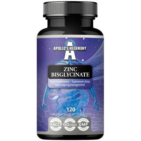 Apollo's Hegemony Zinc Bisglycinate - 120 tablets