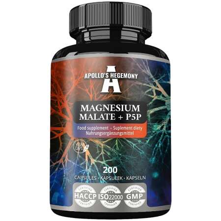 Apollo's Hegemony Magnesium Malate + P5P - 200 caps