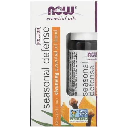NOW Foods Essential Oil Roll-On, Seasonal Defense - 10 ml.