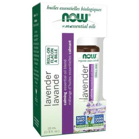 NOW Foods Essential Oil Roll-On, Lavender - 10 ml.