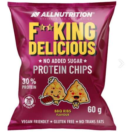Allnutrition Fitking Delicious Protein Chips, BBQ Ribs - 60g