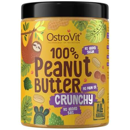 OstroVit 100% Peanut Butter, Crunchy - 1000g