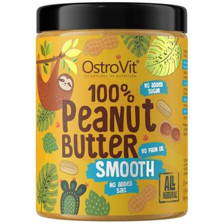 OstroVit 100% Peanut Butter, Smooth - 1000g