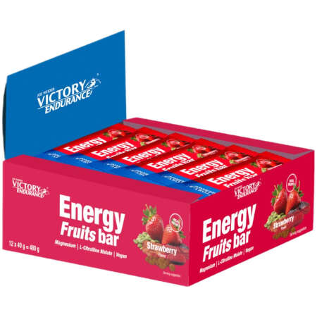 Weider Joe Weider Victory Endurance Energy Fruits Bar, Strawberry - 12 x 40g