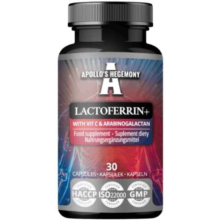 Apollo's Hegemony Lactoferrin+ with Vit C & Arabinogalactan - 30 caps