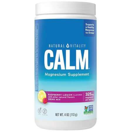Natural Vitality Calm Magnesium Powder, Raspberry Lemon - 113g