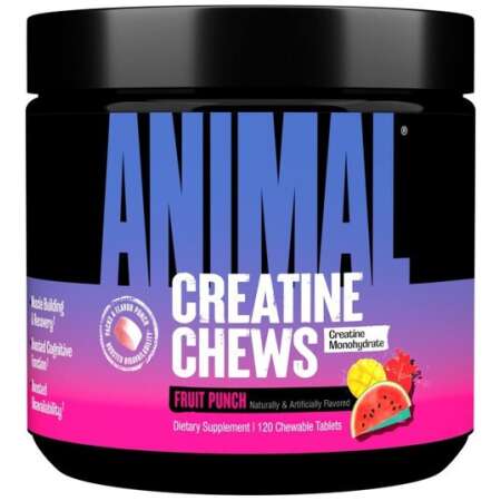 Animal Animal Creatine Chews, Fruit Punch (EAN 039442033314) - 120 chewable tablets