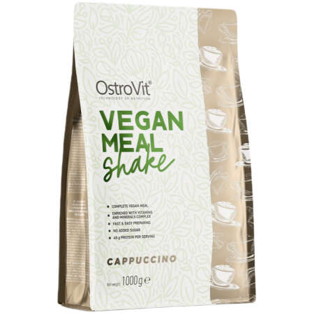 OstroVit Vegan Meal Shake, Cappuccino - 1000g