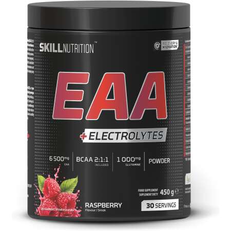 Skill Nutrition EAA + Electrolytes, Raspberry - 450g