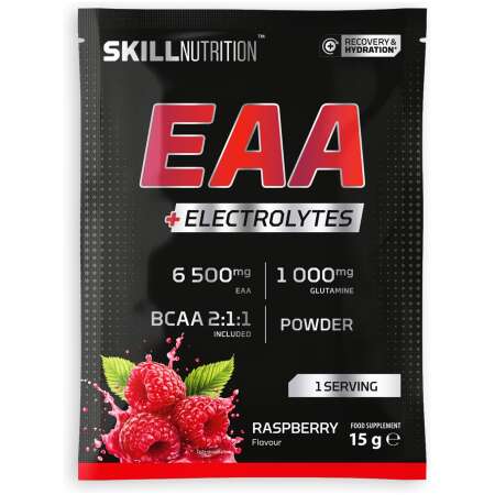 Skill Nutrition EAA + Electrolytes, Raspberry - 15g (1 serving)