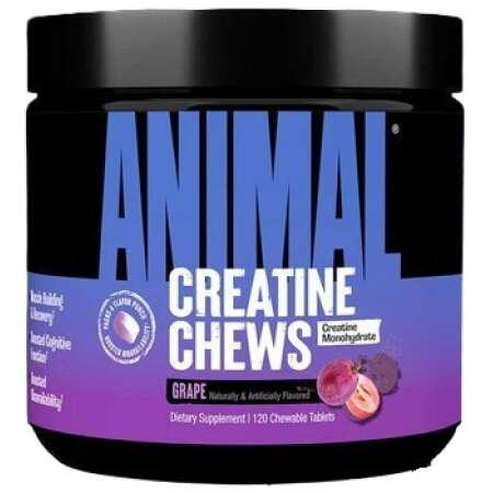 Animal Animal Creatine Chews, Grape - 120 chewable tablets