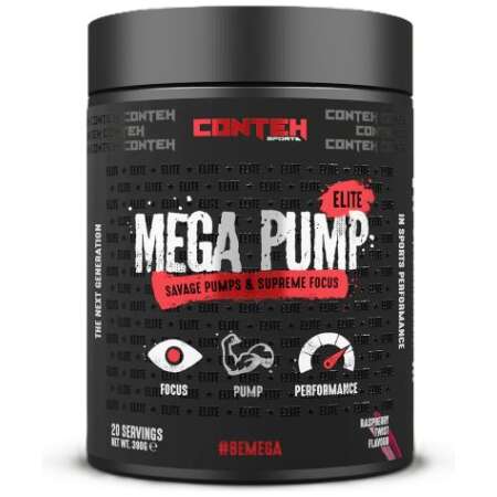 Conteh Sports Mega Pump Elite, Raspberry Twist - 390g