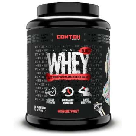 Conteh Sports Whey Elite, Vanilla Ice Cream - 1980g