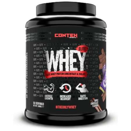 Conteh Sports Whey Elite, Triple Chocolate - 1980g