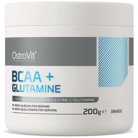 OstroVit BCAA + Glutamine, Orange - 200g