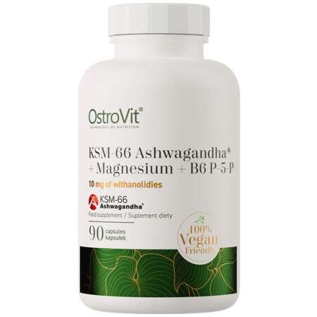 OstroVit KSM-66 Ashwagandha + Magnesium + B6 P-5-P - 90 caps