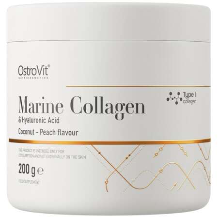 OstroVit Marine Collagen & Hyaluronic Acid, Coconut Peach - 200g