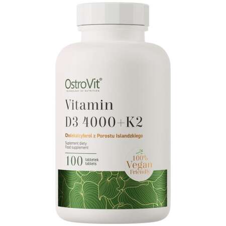 OstroVit Vitamin D3 4000 + K2 Vegan - 100 tabs