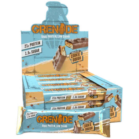 Grenade Protein Bars, Chocolate Chip Cookie Dough (EAN 5060811382486) - 12 x 60g