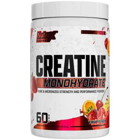 Nutrex Creatine Monohydrate, Fruit Punch - 390g