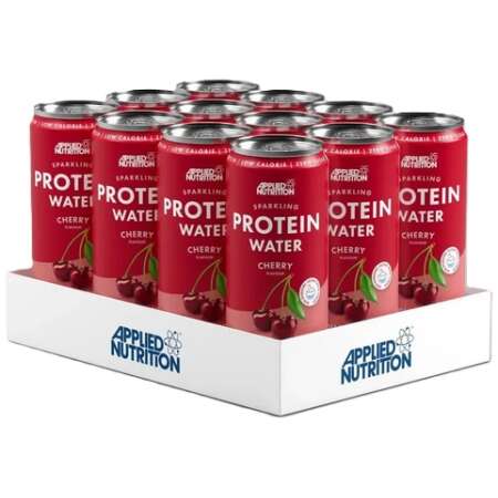 Applied Nutrition Sparkling Protein Water, Cherry - 12 x 330 ml.