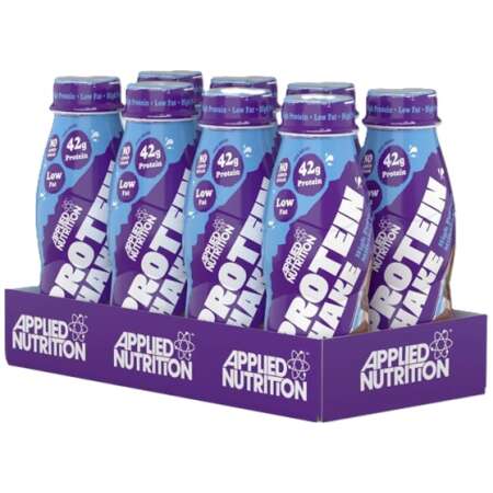 Applied Nutrition High Protein Shake, Double Chocolate - 8 x 500 ml.