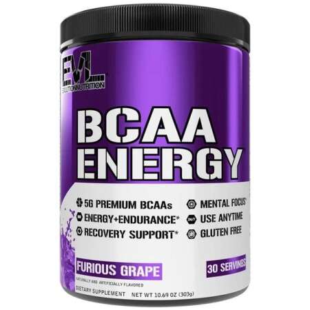 EVLution Nutrition BCAA Energy, Furious Grape - 303g