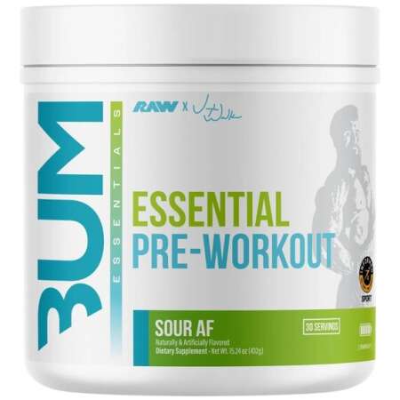 Raw Nutrition CBUM Essential Pre-Workout, Sour AF - 432g