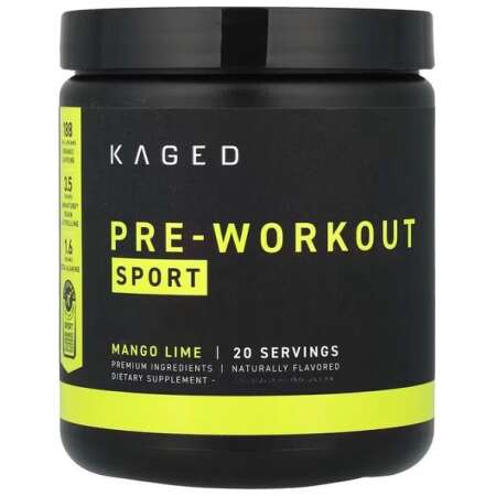 Kaged Muscle Pre-Workout Sport, Mango Lime - 259g