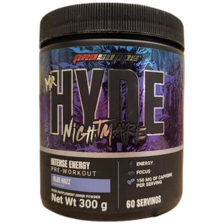 ProSupps Hyde Nightmare, Blue Razz - 300g