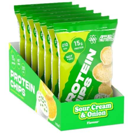 Applied Nutrition Protein Chips, Sour Cream & Onion - 7 x 50g
