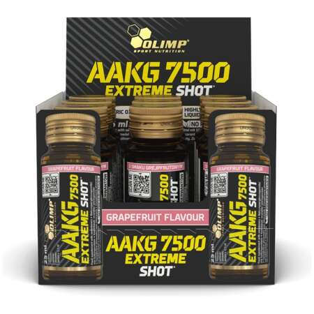 Olimp Nutrition AAKG 7500 Extreme Shot, Grapefruit (EAN 5901330098802) - 9 x 25 ml.