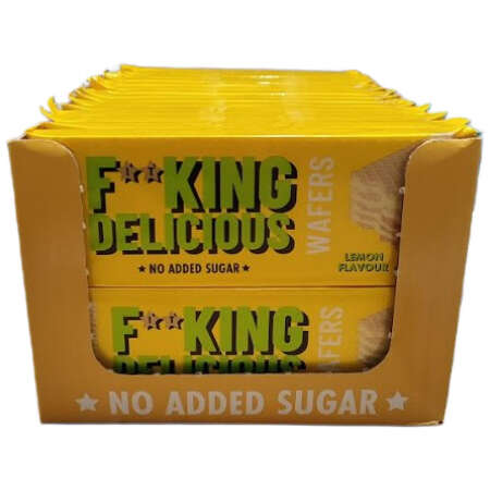 Allnutrition Fitking Delicious Wafers, Lemon - 32 x 80g