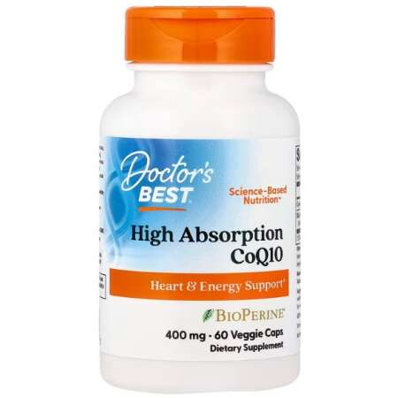 Doctor's Best High Absorption CoQ10 with BioPerine, 400mg - 60 vcaps