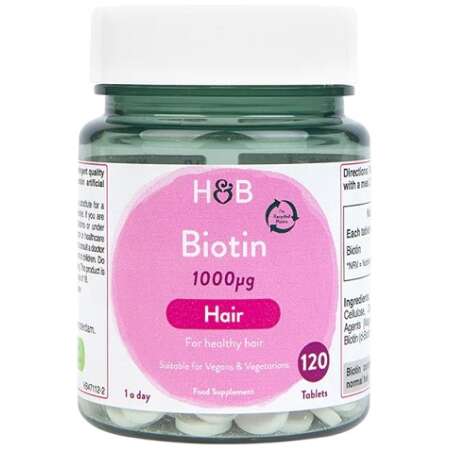 Biotin, 1000mcg (EAN 5059604471124) - 120 tablets