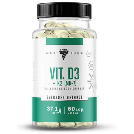 Vit D3 + K2 MK-7 - 60 caps
