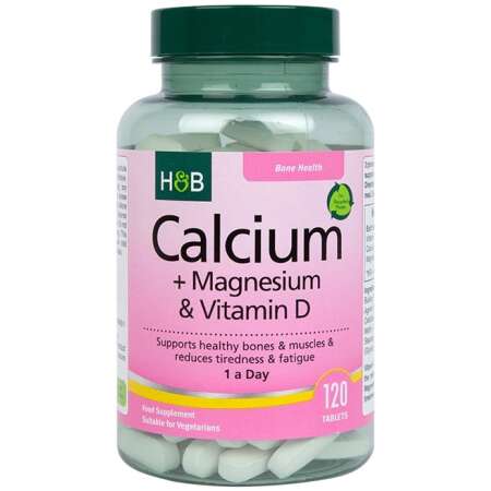 Calcium + Magnesium & Vitamin D - 120 vegetarian tabs