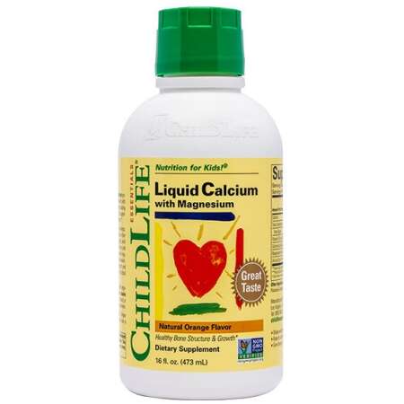 Liquid Calcium with Magnesium, Natural Orange - 473 ml.