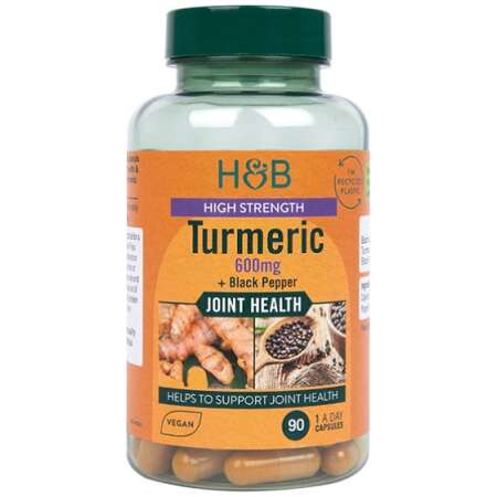 High Strength Turmeric with Black Pepper, 600mg - 90 caps