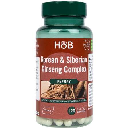 Korean & Siberian Ginseng Complex - 120 vcaps