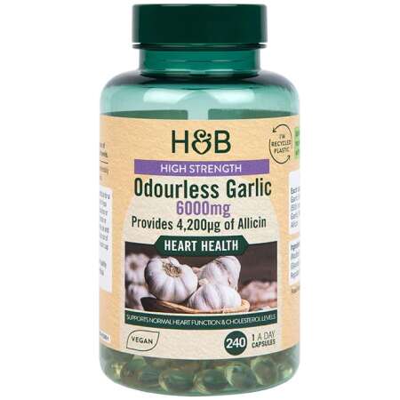 High Strength Odourless Garlic, 6000mg - 240 caps