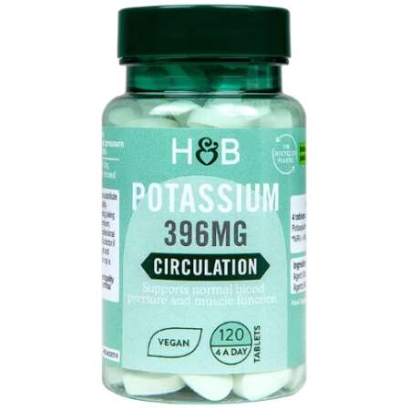 Potassium, 396mg - 120 vegan tabs