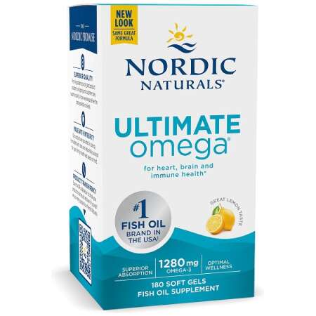 Nordic Naturals Ultimate Omega, 1280mg Lemon (EAN 768990037900) - 180 softgels
