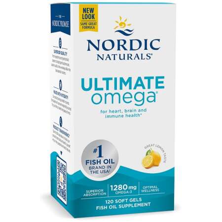 Nordic Naturals Ultimate Omega, 1280mg Lemon (EAN 768990027901) - 120 softgels
