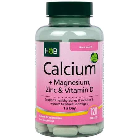 Calcium + Magnesium, Zinc & Vitamin D - 120 tabs (EAN 5059604469404)