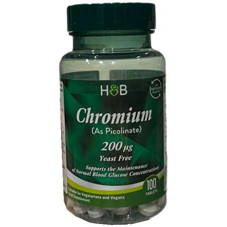 Chromium Picolinate, 200mcg - 100 tabs